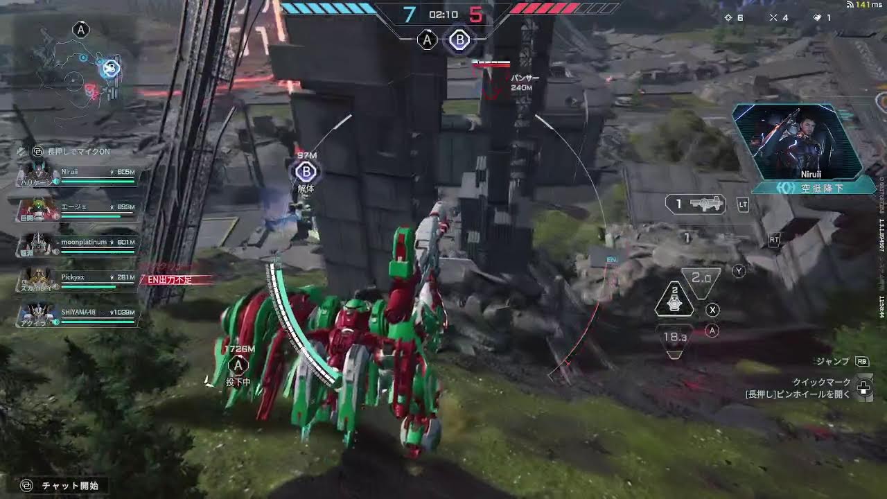 【MECHA BREAK】　任務消化カジュアル!あと飛行系と新機体極めたい