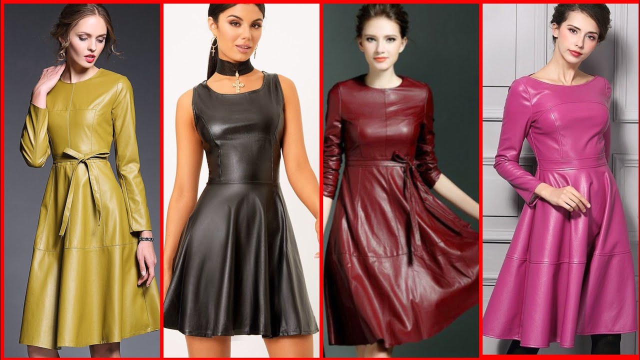 most comfortable and Gorgeous Leather short dres and ideas - YouTube