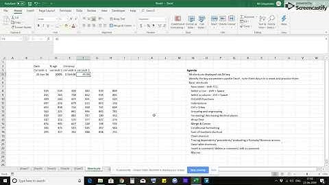 Basic Excel shortcuts for financial modeling - Part I