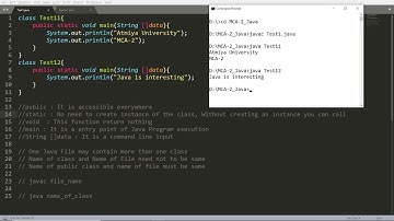 Java for beginners - Class and Objects, Creating first Java Application with command line argument