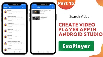 Video Player App in Android Studio (Part 15) | Search Video File using Search View