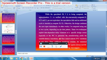 IEEE 2016-2017 VLSI PROJECTS SPECULATIVE LOOKAHEAD FOR ENERGY EFFICIENT MICROPROCESSORS