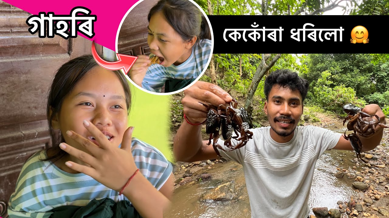 কেকোঁৰা বহুত ধৰিলো🤗 গাহৰি বনাই খালো ।