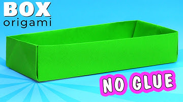 Origami Toys Box. How to make paper box without glue