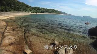 偏光レンズを海で体感してみた【KodakLens】2020.6 松山市 瀬戸内の海にて