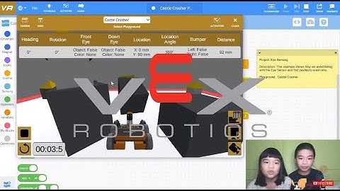How to Code a ROBOT in VEXcode VR: Eye Sensing in Castle Crasher