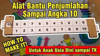 Yuk, Buat Alat Bantu Penjumlahan sampai Angka 10, Khusus Untuk Anak PAUD dan TK