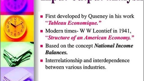 Input Output Analysis | Business Mathematics