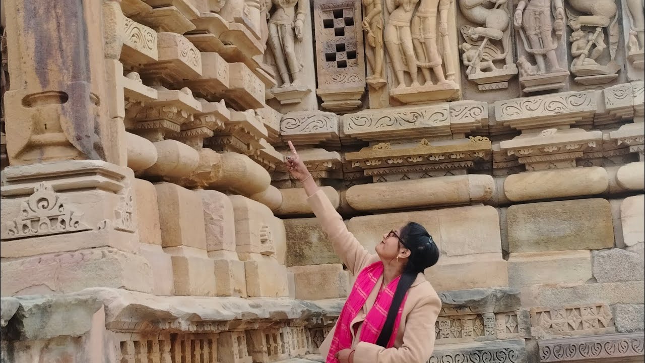 //Khajuraho Western group of temple //👍🪐Madhya Pradesh mein sthit 