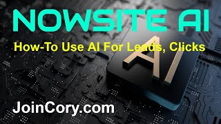 NOWSITE AI: How To Use Artificial Intelligence, Leads, Clicks