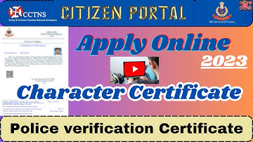 Police Verification Certificate Of Odisha | Character Certificate Apply Online 2023 | ONLINEDONE |