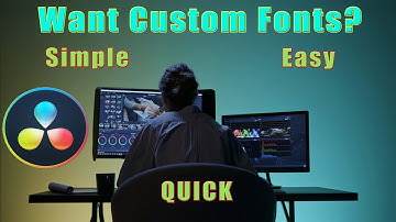 How To Get ANY Font Into DaVinci Resolve For FREE?