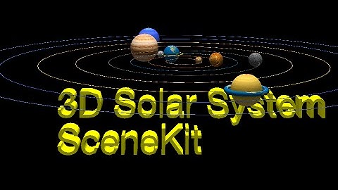 (#3)  3D Solar System with Apple IOS Scenekit (08-16-2015)