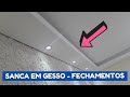 SANCA EM GESSO DIY COMO FAZER OS FECHAMENTOS E AS FAIXAS DA SANCA ABERTA *PASSO A PASSO* DIY