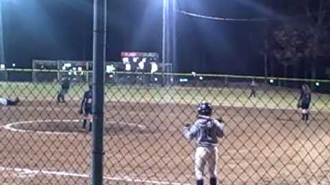 Red Bay Softball. Throw down to second