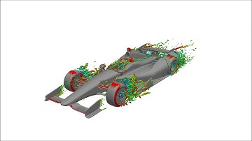 Indycar CFD Animation Produced Using ElementsCAE and ParaView
