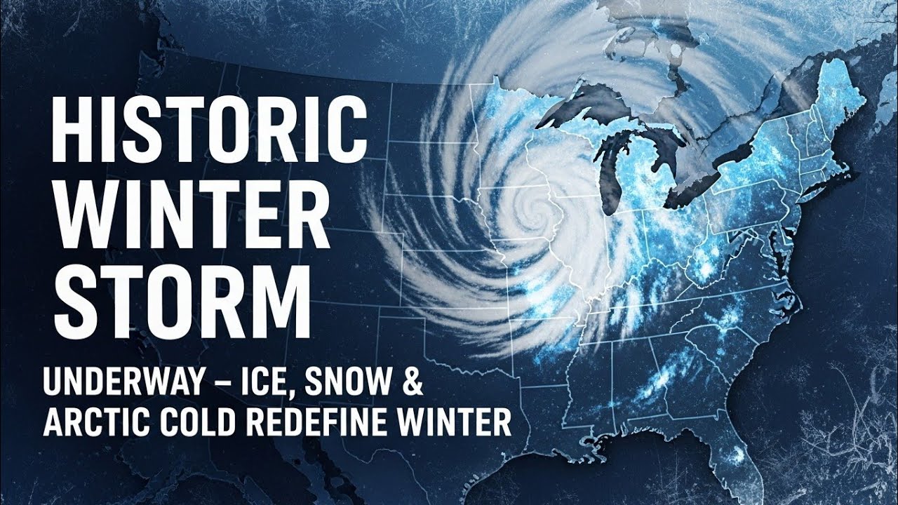 Historic Winter Storm Underway — Ice, Snow & Arctic Cold Redefine ...