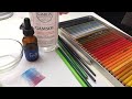 Live - blending colored pencils with Gamsol