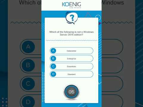Learn Identity with Windows Server 2016 online | Koenig Solutions