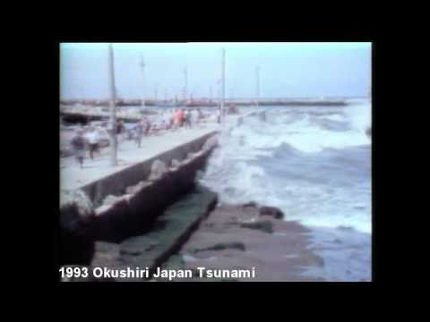 Historical tsunami in Okushiri, Japan on July 12, 1993