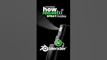 How to make Perfume Spray Effect in Blender #blender3d #spray   #3d  #animation  #simulation