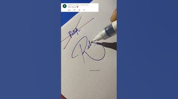 How to make sign letter R #Ritik signature style❤👌