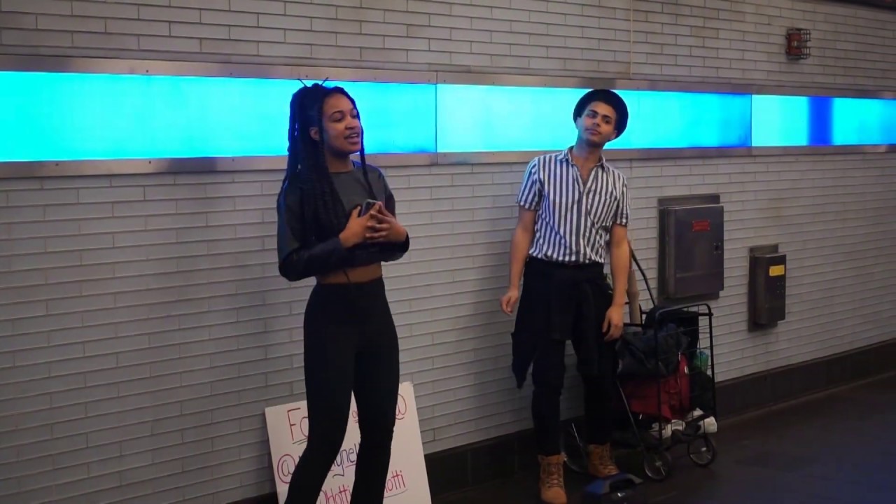 The Duo Singing in Manhattan