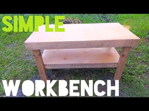 workbench from 2x4 and plywood easy diy