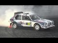 Audi Quattro vs Lancia Delta S4 Doing Burnouts & Donuts!! - Monza Rally Show 2015