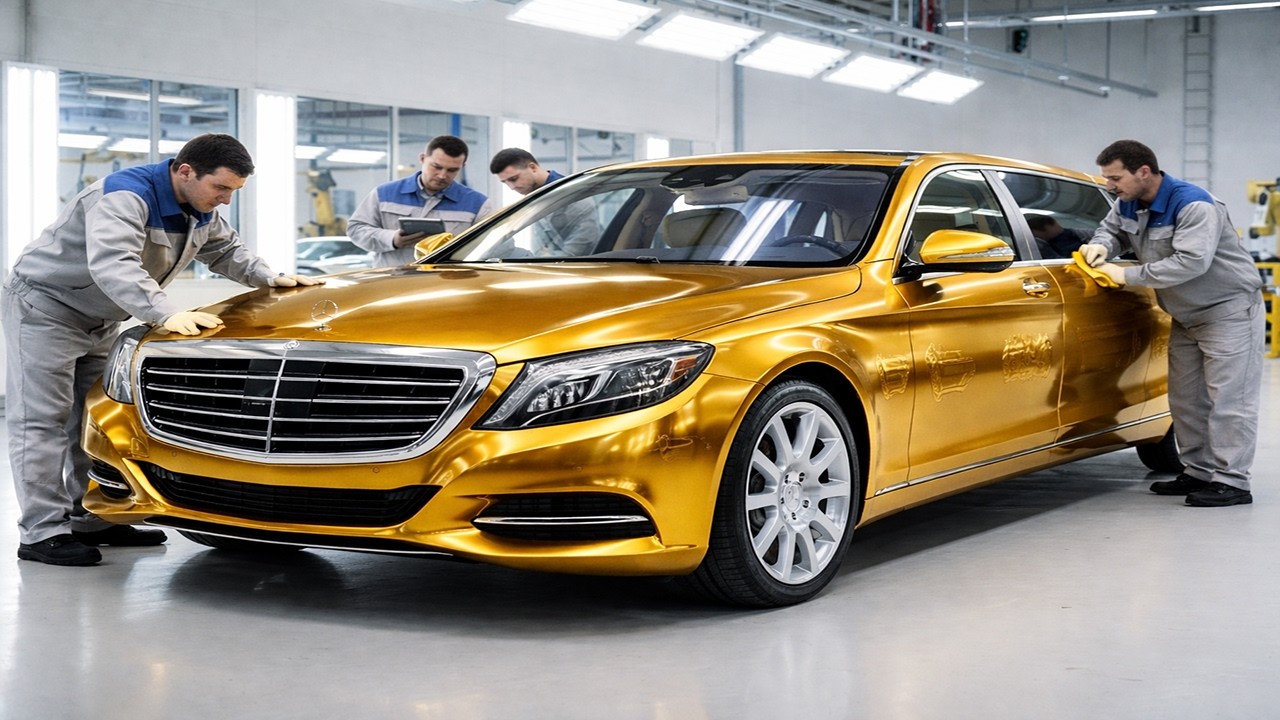 Inside the Factory: Assembling & Polishing the Solid Gold Mercedes-Maybach S600 Pullman