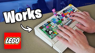 I Built a Lego Keyboard