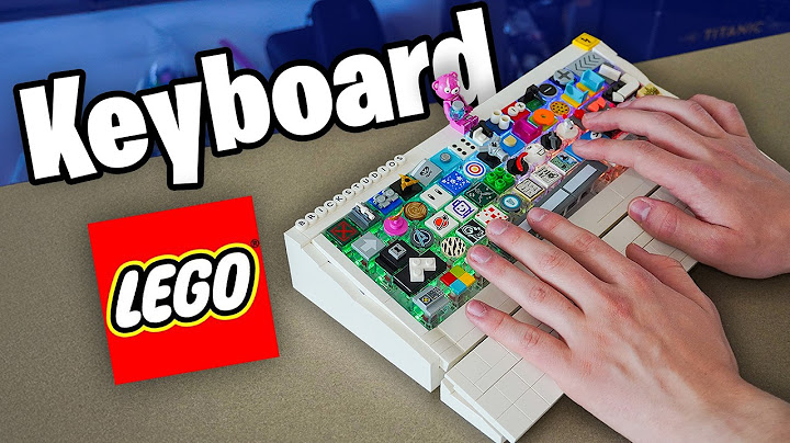 I Built a Working Lego Keyboard
