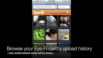 How-To: Eye-Fi Mobile Center