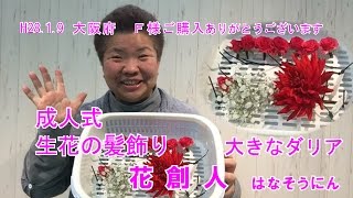 成人式生花の髪飾り 赤い大きなダリア 大阪府東大阪市ｆ様ご購入ありがとうございます 花創人はなそうにん岐阜愛知寄せ植えハンギングバスケット教室 Youtube