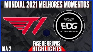 Mundial 2021 EDG x RNG Highlights Jogo 5 Mundial 2021 Quartas de Final EDG  x RNG Melhores Momentos 