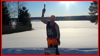 The Finnish Way To Chop Firewood With a Fiskars Ax by Finnish Lumberjack 3,263 views 2 months ago 4 minutes, 38 seconds