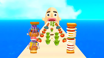 Sandwich Runner - Gameplay Walkthrough - All Levels (IOS, Android) EP29