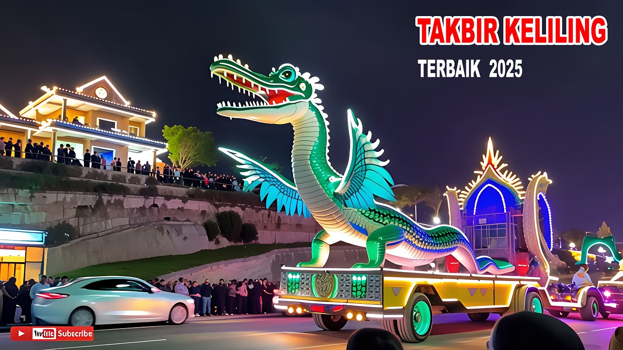 takbiran takbir keliling 2025 sangat meriah malam idul fitri