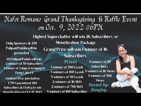 Thanks Giving Grand Live Stream & Raffle Event - YouTube