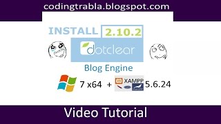 Install Dotclear 2.10.2 on windows 7 localhost - opensource PHP Blog engine byAO
