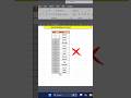 Serial number trick ⌨️😱||#excel #msexcel #exceltips #exceltutorial #ytshorts #shortvideo