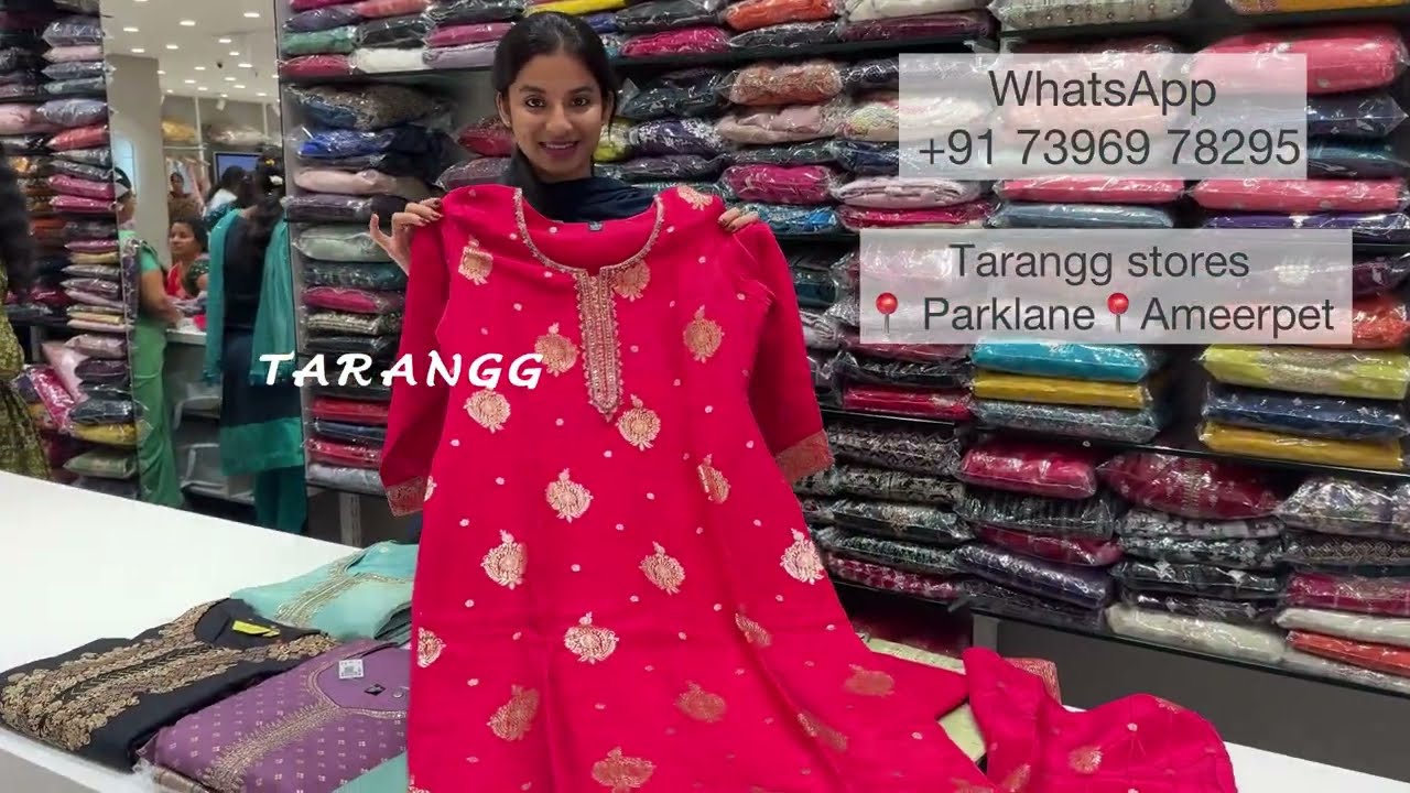😍Party wear 3 piece kurta sets at Famous Tarangg store general bazar Secunderabad shopping vlog