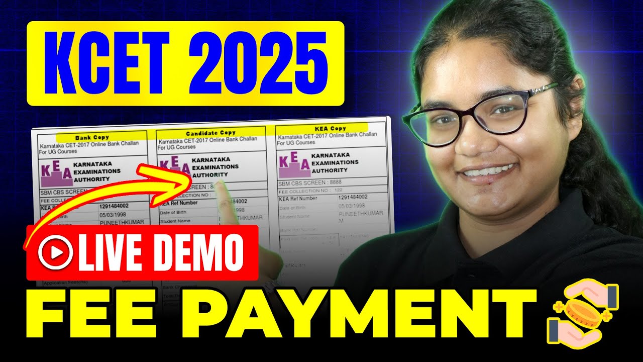 💳 KCET 2025: Step-by-Step Guide to Fees Payment (Live Demo)