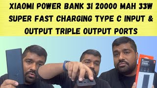 Mi Power Bank 3I Best Power Bank 20000 Mah Type C Input Triple Output Ports Xiaomi