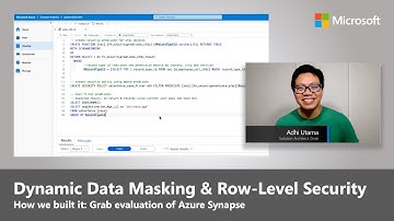 Azure Synapse Dynamic Data Masking and Row-Level Security | Grab