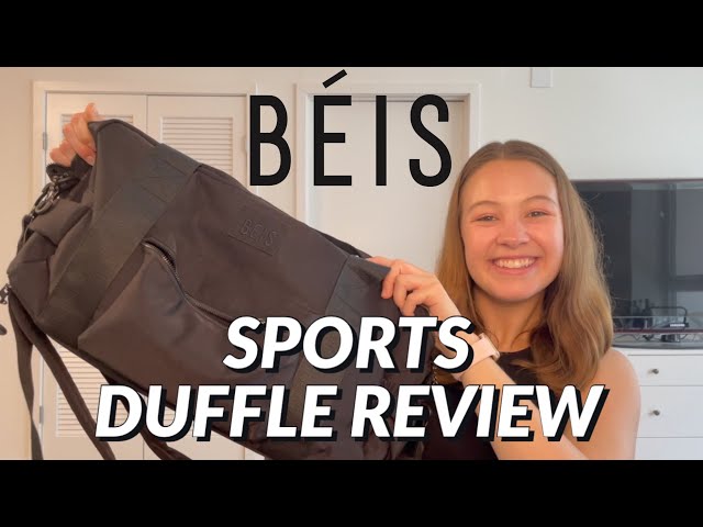 BÉIS 'The Sport Duffle' in Black - Black Gym Duffle Bag