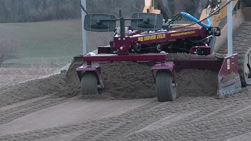 LeVan Excavating Ohio SharpGrade 2.2DGR laser grader Cat 289
