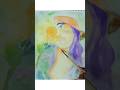 Portrait drawing with sunset flowers 🌼🌻 #song  #portrait #art #viral #shorts