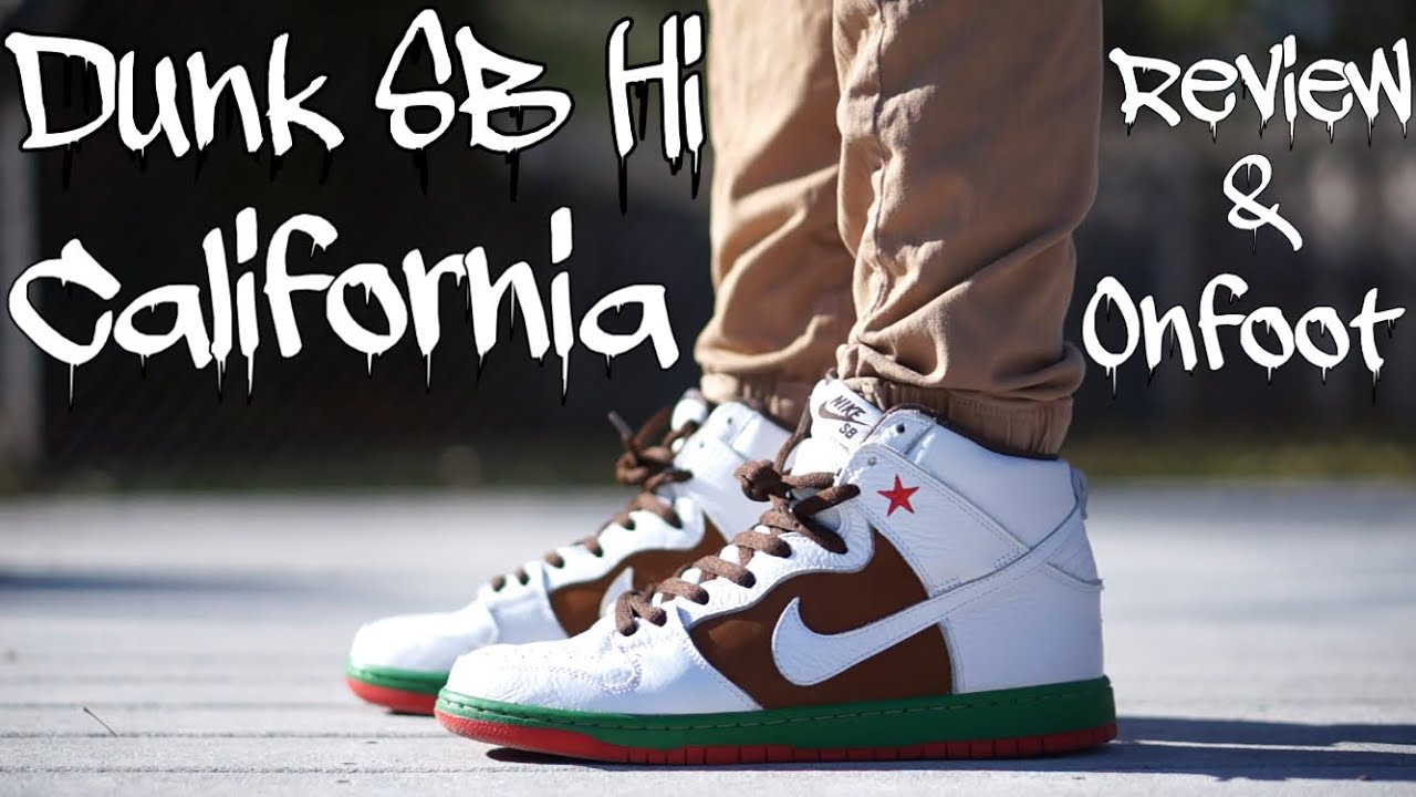inland master To give permission Nike SB Dunk Hi "Cali" Review+Onfoot - YouTube