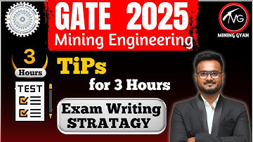 Maximize Your GATE Score! Perfect 3-Hour Exam Plan Revealed/GATE Mining Engineering 2025/Mining Gyan